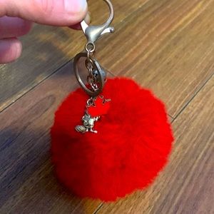 Canada puff ball Keychain